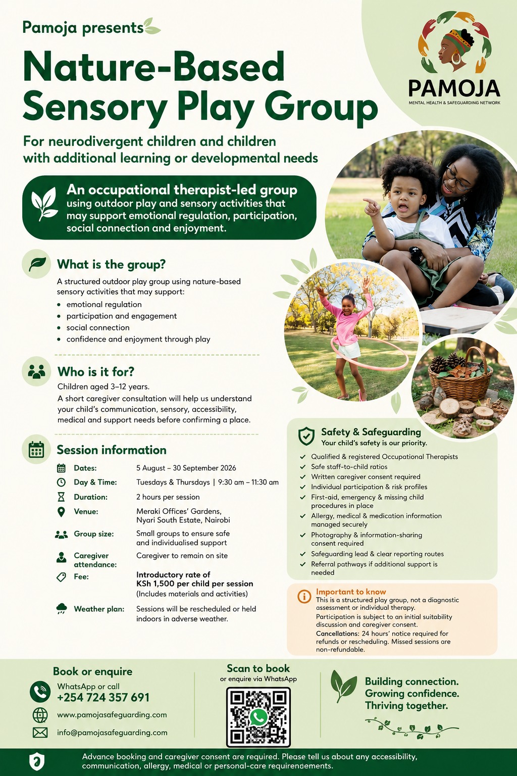 Nature-Based Sensory Play Group